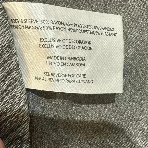 ORVIS Raglan Long Sleeve Shirt Crew Neck Pullover Navy Gray Large - Picture 5 of 5